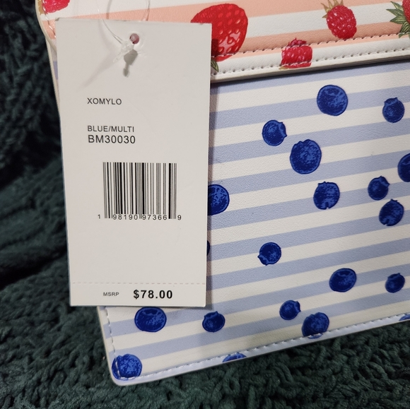 Betsey Johnson Strawberry Blueberry Spring Crossbody Handbag With Wallet NWT - Picture 7 of 7